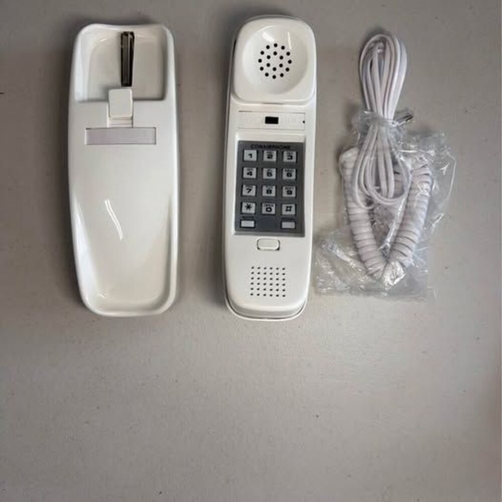 Vintage Conairphone Slimline Wall-Mount Landline Telephone (Model SW204)